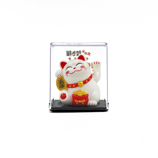 Solar-Powered Waving Arm Lucky Cat